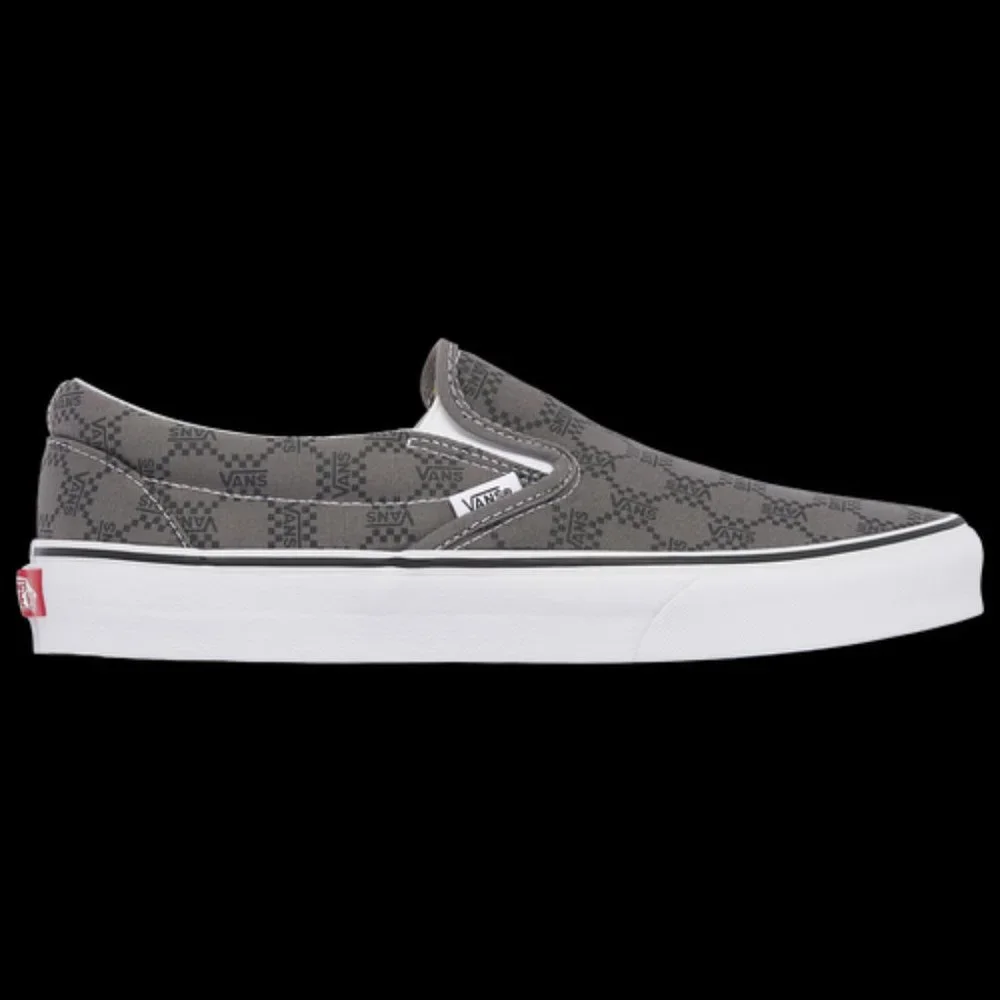 Vans Mens Vans Classic Slip-on - Mens Shoes Pewter/Black - Picture 2 of 8